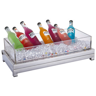 LED-Illuminated Buffet Ice Trough: Enhance Presentation and Keep Beverages Chilled in Style
