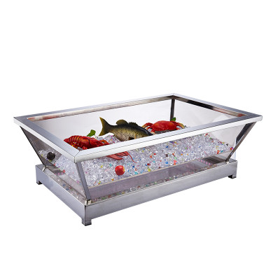 Boîtier de glace en forme de trompette, présentoir en acrylique isolé, idéal pour les bars et les événements, OEM et ODM personnalisés