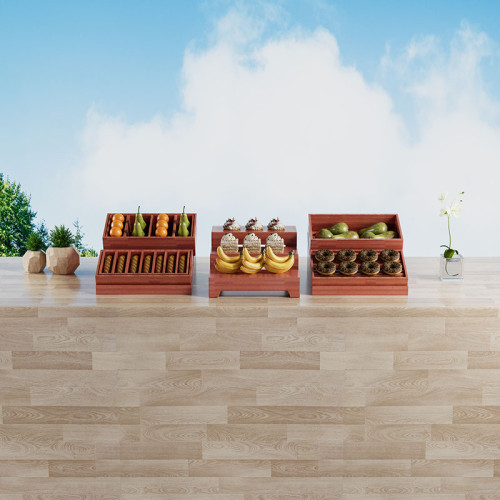 Wood Display Riser & Stand Buffet | Elegant & Versatile | Ideal for Events & Catering Hotel Restaurant