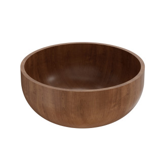 Round Acacia Wooden Bowl, Elegant and Durable Serving Solution, Ideal for Salads and More, Supports OEM and ODM