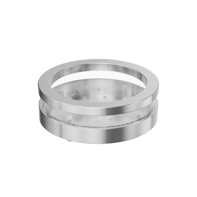 Présentoir à glace rond en acrylique, idéal pour les bars et événements, personnalisable OEM et ODM