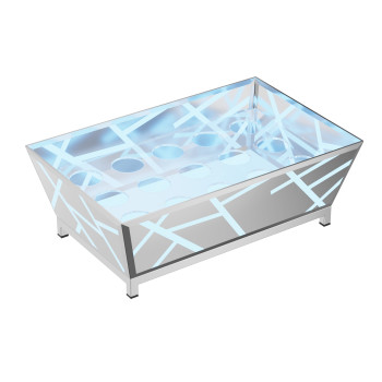 Stainless Steel Trumpet Carved Ice Housing for Hotels and Bars – Modern Design, Durable, and Elegant