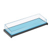 Rectangular Modern Ice Housing with Beveled Edge, Light, Black Base – 1200x400x150/210mm