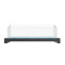 Square Beveled Modern Ice Housing with Light, Black Base – 600x400x150/210mm for Hotels and Events