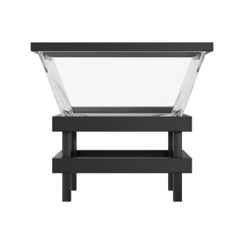 Black Flared Ice Trough – 390x330x365mm for Events and Restaurants
