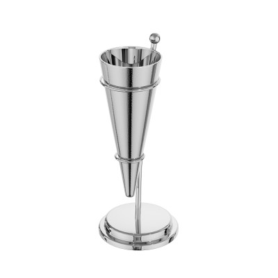 Seau à champagne incliné martelé – Élégant refroidisseur de boissons pour hôtels, restaurants et événements