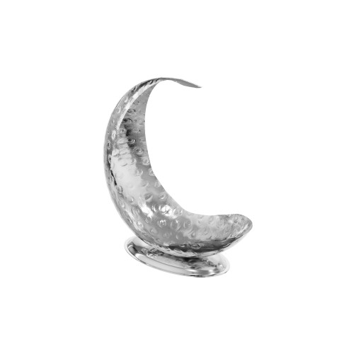 Crescent Moon Hammer Stainless Steel Fruit Basket – Elegant Design for Restaurants