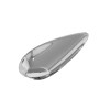 Mini Snack Plate – Stainless Steel Tear Drop Fruit Appetizer Serving Dish for Dessert Nuts, Condiment Dish for Home, Kitchen, and Restaurant