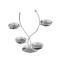 Stainless Steel Snack Tray – Versatile Bar, KTV, and Fruit Dish with Partition for Desserts and Snacks