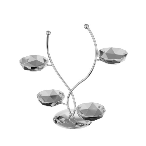 Stainless Steel Snack Tray – Versatile Bar, KTV, and Fruit Dish with Partition for Desserts and Snacks