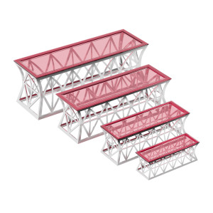 Rectangular Diamond Buffet Dessert Stand – Elegant Display for Hotel Restaurant and Events