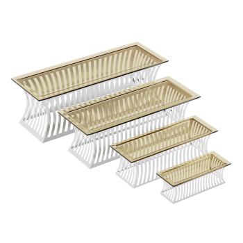 Rectangular Vertical Dessert Stand – Elegant and Modern Display for Buffets and Events