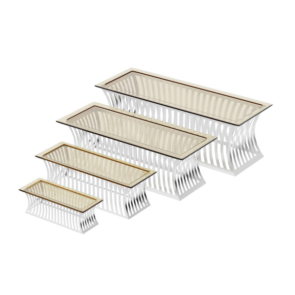 Présentoir à desserts vertical rectangulaire – Présentoir élégant et moderne pour buffets et événements