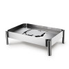 Deluxe Square Stainless Steel PYEIN 44011 S/S 8 Quart Chafers with Glass Lid