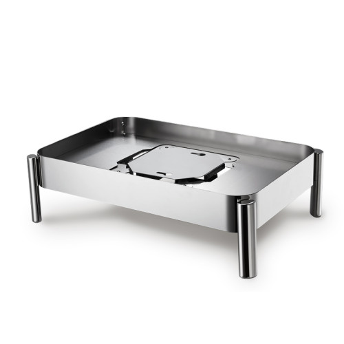 Deluxe Square Stainless Steel PYEIN 44011 S/S 8 Quart Chafers with Glass Lid