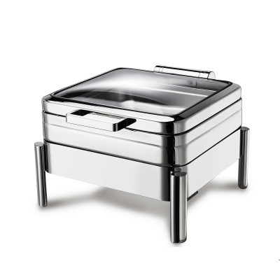 Custom A032 Stainless Steel 304 Chafing Dish GN 2/3 with glass lid – Durable Buffet Warmer Manufacturer | PYEIN®