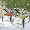 Custom A032 Stainless Steel 304 Chafing Dish GN 2/3 with glass lid – Durable Buffet Warmer Manufacturer | PYEIN®