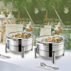 Custom Round Glass Cover Dining Chafing Stove – Elegant Buffet Food Warmer Manufacturer | PYEIN®