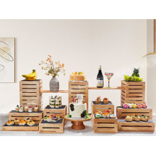 Elevate Your Wedding Banquet with an Oak Dessert Stand