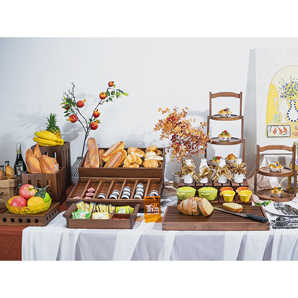 Buffet Wooden Dessert Table Display Stand for Afternoon Tea: Elevate Your Hotel’s Charm with PYEIN®