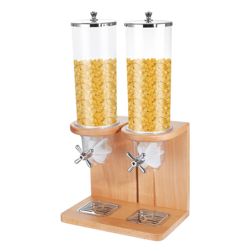 Two-Container Cereal Dispenser – Dual Compartment Design for Hotel Buffets and Restaurants