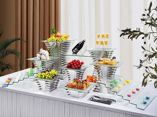 Stainless Steel Hammer Point Dessert Buffet Stands by PYEIN®