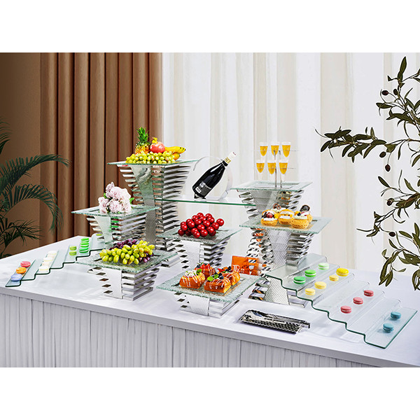 Stainless Steel Hammer Point Dessert Buffet Stands by PYEIN®