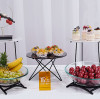 Le support à desserts de banquet ultime en tube carré croisé par PYEIN®