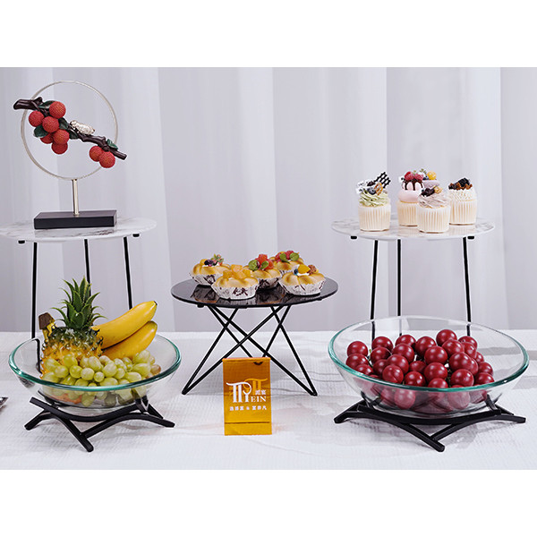 The Ultimate Square Tube Cross Rack Banquet Dessert Stand by PYEIN®
