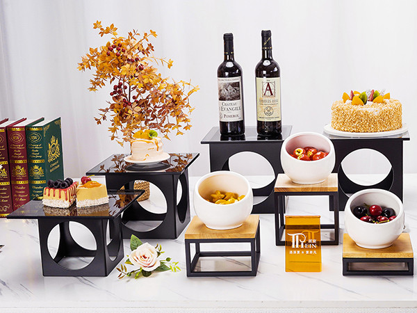 The Ultimate Square Five-Face Display Stand Set by PYEIN® – Transform Your Hotel Buffet Setup