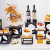 Le présentoir carré à cinq faces ultime de PYEIN® – Transformez votre buffet d'hôtel