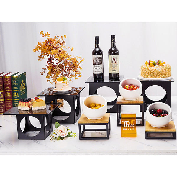 The Ultimate Square Five-Face Display Stand Set by PYEIN® – Transform Your Hotel Buffet Setup