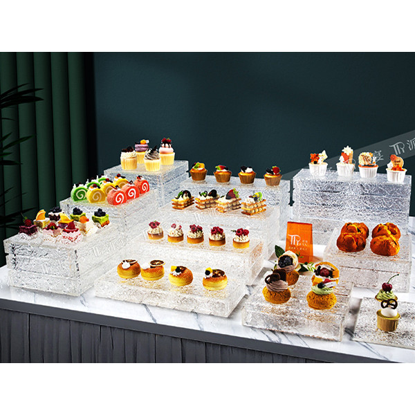 Water Ripple Acrylic LED Buffet Dessert Stand by PYEIN®: The Ultimate Statement for Your Buffet Table