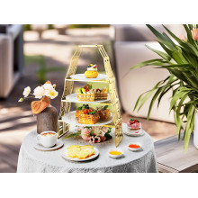 Article: Three-Layer Gold Display Stand with Glass Tray – PYEIN®