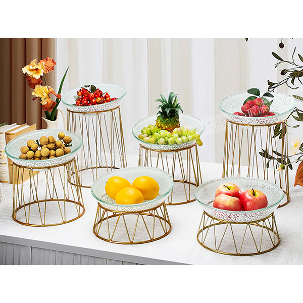 Stainless Steel Crown Dessert Stand with Glass Bowl Set – Elevate Your Buffet with PYEIN®