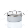 Stainless Steel Stock Pot | Heavy-Duty Three-Layer Steel | Large Capacity & Even Heating | Ideal for Buffets, Restaurants | Support OEM, ODM | Wholesale Available