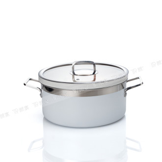 Stainless Steel Stock Pot | Heavy-Duty Three-Layer Steel | Large Capacity & Even Heating | Ideal for Buffets, Restaurants | Support OEM, ODM | Wholesale Available