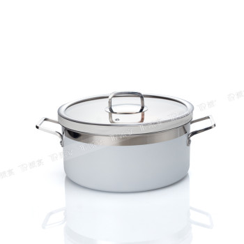 Stainless Steel Stock Pot | Heavy-Duty Three-Layer Steel | Large Capacity & Even Heating | Ideal for Buffets, Restaurants | Support OEM, ODM | Wholesale Available
