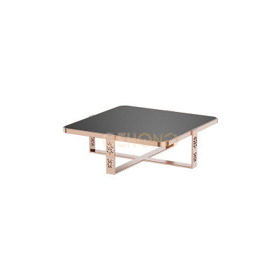 Solid Stainless Steel Metal Frame Rose Gold Dessert Table | Modern Buffet Setup for Weddings, Hotels, and Restaurants | Custom Sizes Available | Support OEM, ODM