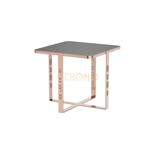 Solid Stainless Steel Metal Frame Rose Gold Dessert Table | Modern Buffet Setup for Weddings, Hotels, and Restaurants | Custom Sizes Available | Support OEM, ODM