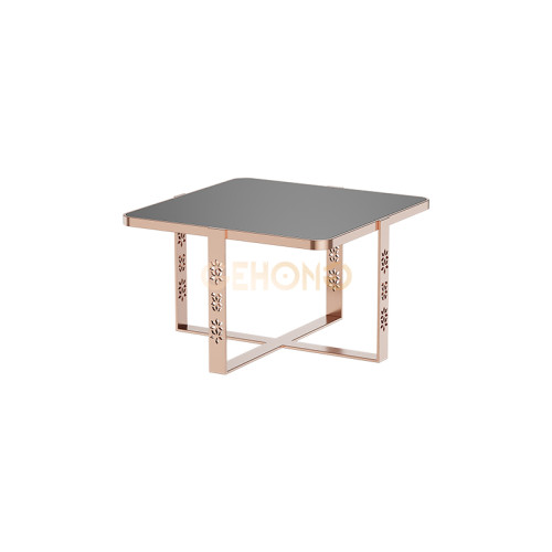 Solid Stainless Steel Metal Frame Rose Gold Dessert Table | Modern Buffet Setup for Weddings, Hotels, and Restaurants | Custom Sizes Available | Support OEM, ODM