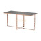 Rectangular Buffet Risers and Stands in Rose Gold with 5mm Black Glass Plate | Modern & Elegant Buffet Display | Ideal for Hotels, Restaurants, Events, and Weddings | Customizable Design | Support OEM, ODM