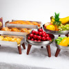 Redefining Buffet Elegance with the Stainless Steel Sapele Base Fruit Plate – PYEIN®