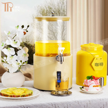 8L Digital Display Glass Juice Dispenser, Smart Temperature Control, Transparent Beverage Tank with Stainless Steel Base, Ideal for Hotel Breakfast Buffets & Catering, Support OEM/ODM