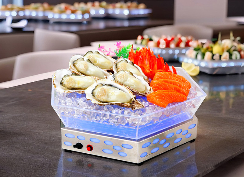Hexagonal LED Ice Display