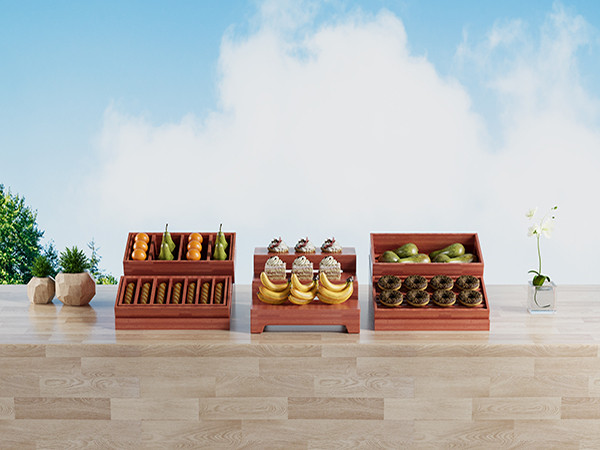 Sapele Dessert Stand Set: The Secret to Transforming Buffet Presentation with Natural Sophistication