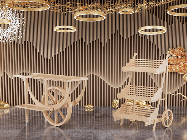 How Wooden Display Carts Elevate Wedding & Event Styling — Without Increasing Costs