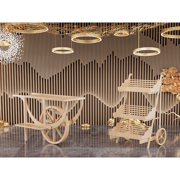 Comment les chariots de présentation en bois rehaussent la décoration des mariages et des événements — sans augmenter les coûts