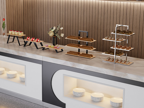 The Power of a Well-Designed Buffet Table: Enhancing Guest Experience With Wood & Metal Display Stands