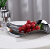 Luxury Nordic Stainless Steel Fruit Platter for Elegant Buffet Presentation